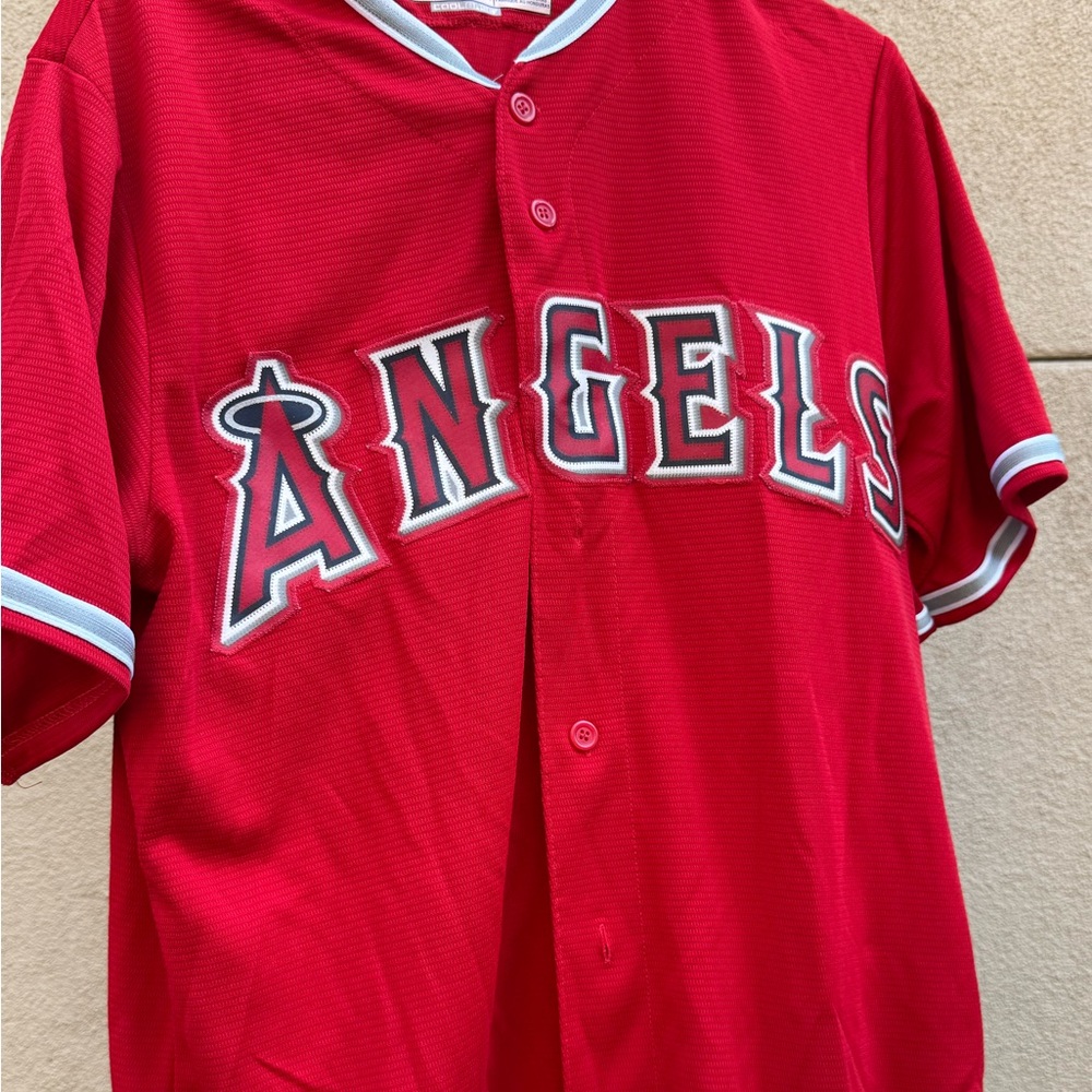 Angels of Anaheim #5 Albert Pujols Red Cool Base Stitched MLB Jersey